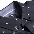 thumbnail image 6 of Visive Mens Big And Tall Short Sleeve Button Shirt, Printed Heart Shirts, 6 of 7