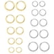 thumbnail image 1 of Juego de pendientes tipo argolla Senteria, plata y oro, acero quirúrgico, 10 pares, 1 of 6