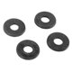 thumbnail image 2 of Arandelas espaciadoras de nailon negro chapadas M4 x 10 mm x 1 mm, 100 unidades., 2 of 4