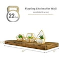 thumbnail image 2 of Sorbus Wall Mounted Floating Shelves for Wall Décor - Large 24 Inch, 3 Pack, Rustic Wood, 2 of 6