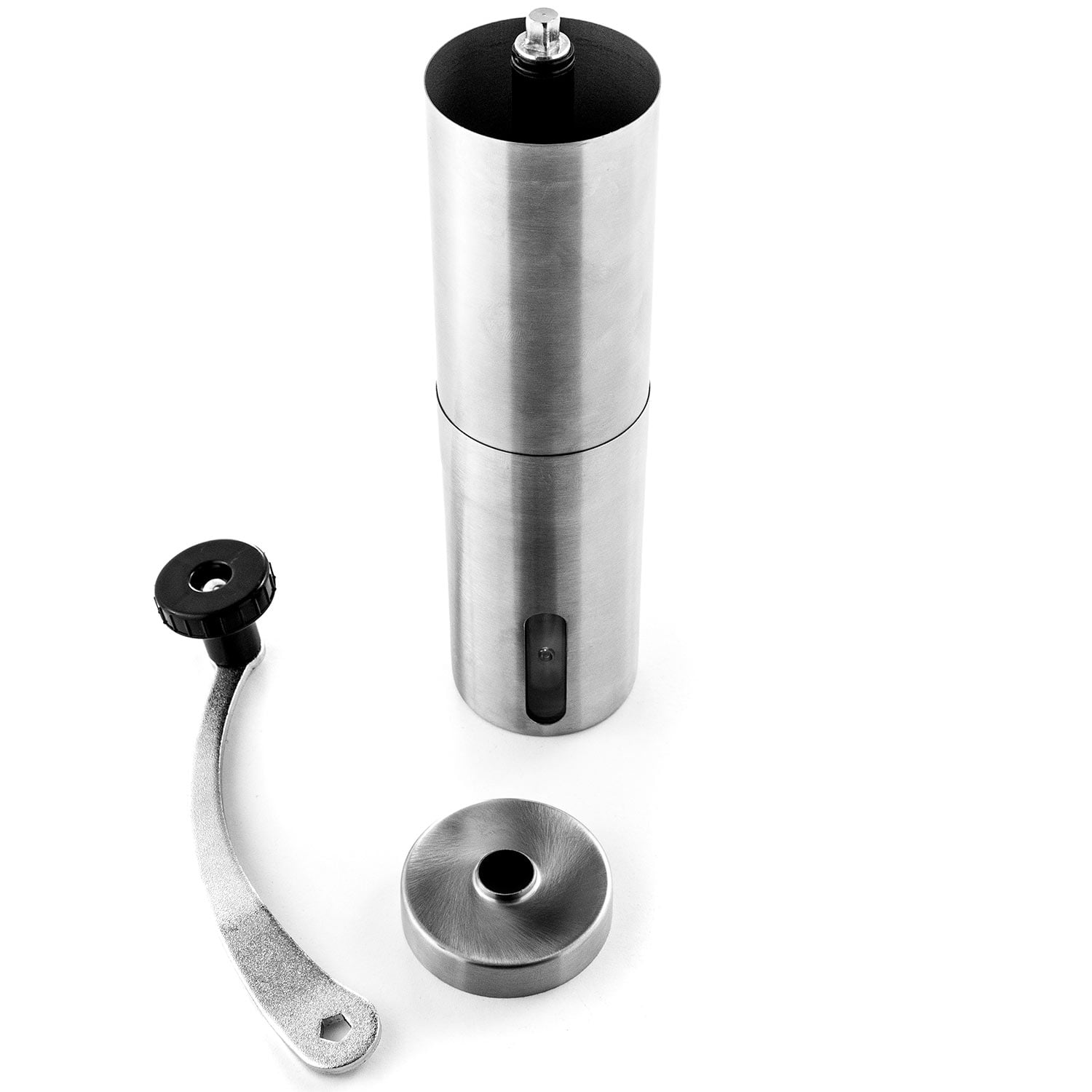 Stainless Steel Manual Coffee Grinder, Adjustable Conical Ceramic Burr