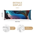 thumbnail image 3 of Lsque Vibrant Fluid Motion Art Body Pillow Case Cover,Ultra-Soft Microfiber Bed Pillow Cases 20x54 inches,Elegant Bedding,Breathable Durable Pillow Cover with Envelope Closure, 3 of 8