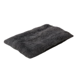 Infidev Dog Crate Pad, Plush Dog Bed Mat with Non-Slip Bottom, Washable Soft Warm Anti-Anxiety Bed for Dogs, Brown, Cozy and Skin-Friendly Pet Bed for Crate