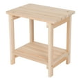 thumbnail image 3 of Shine Company Rectangular Wood End Table Indoor/Outdoor Side Table in Beige, 3 of 5