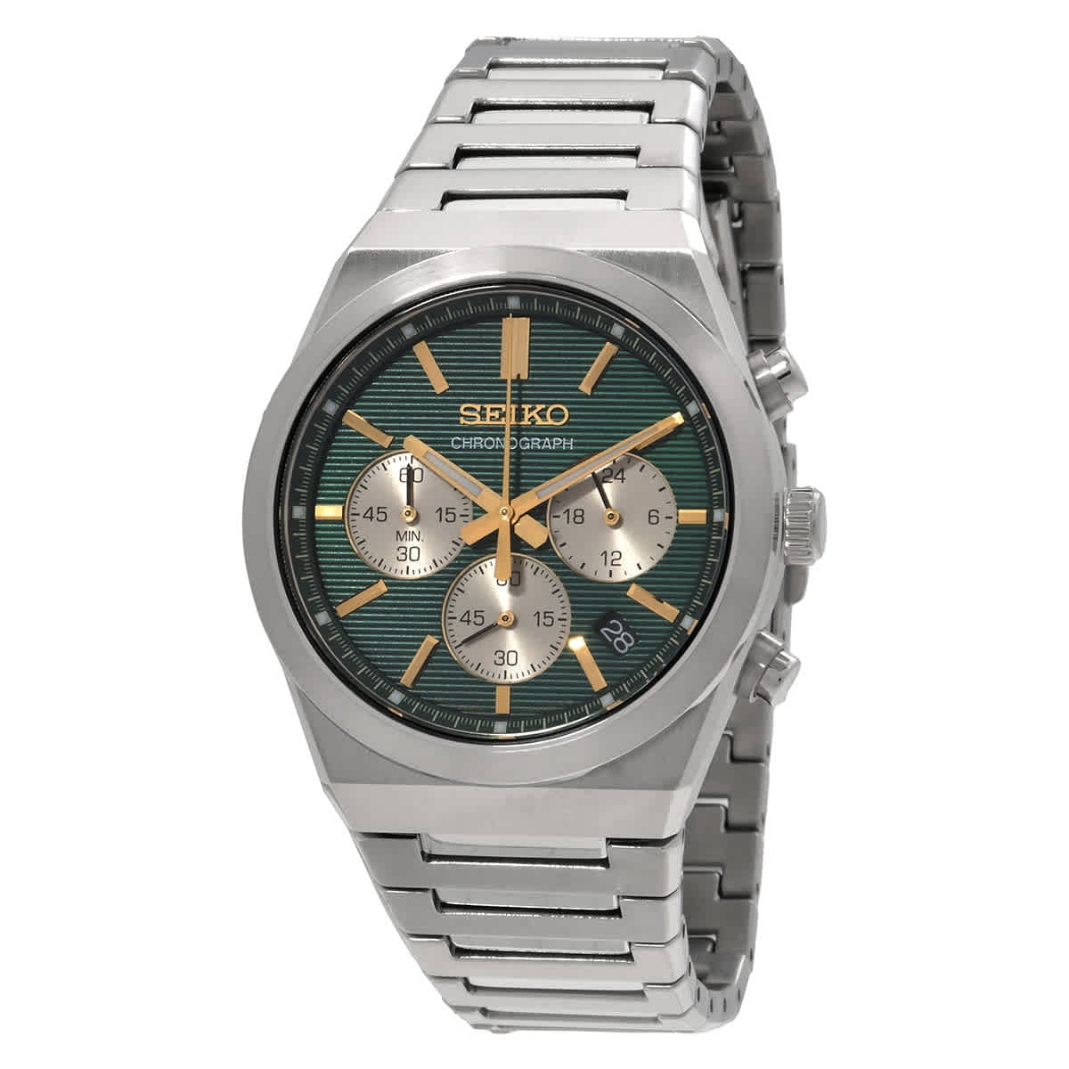 Seiko Men's SSC505 Core Solar Blue Dial Interchangeable Steel
