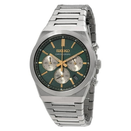 Seiko Sport Chronograph Quartz Green Dial Men's Watch SSB461P1