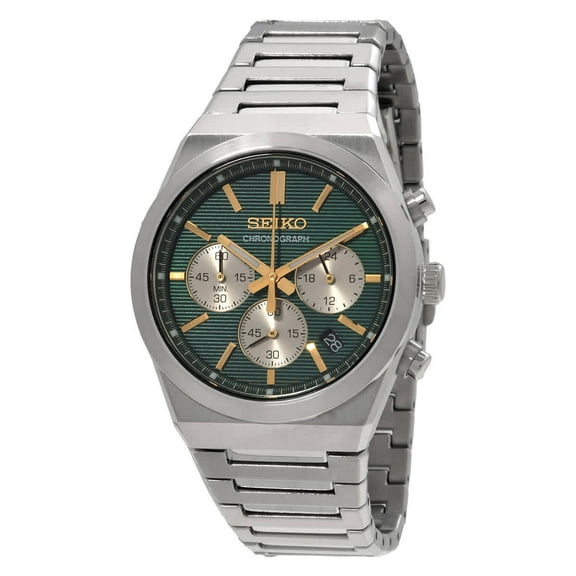 Seiko Sport Chronograph Quartz Green Dial Men's Watch SSB461P1