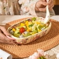 thumbnail image 3 of Rectangular Double-ear Baked Rice Baking Tray Ceramic Cheese Baked Rice Tray Household Microwave Oven ,500ML, 3 of 5