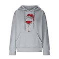 thumbnail image 4 of Timegard Hoodies for Women Christmas Print Plus Size Drawstring Sweatshirts Pullover Comfy Long Sleeve Tops, 4 of 4