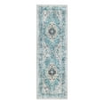 thumbnail image 3 of Unique Loom Yara Collection Area Rug - Yash (2' x 6' Runner Seaglass/Ivory), 3 of 7
