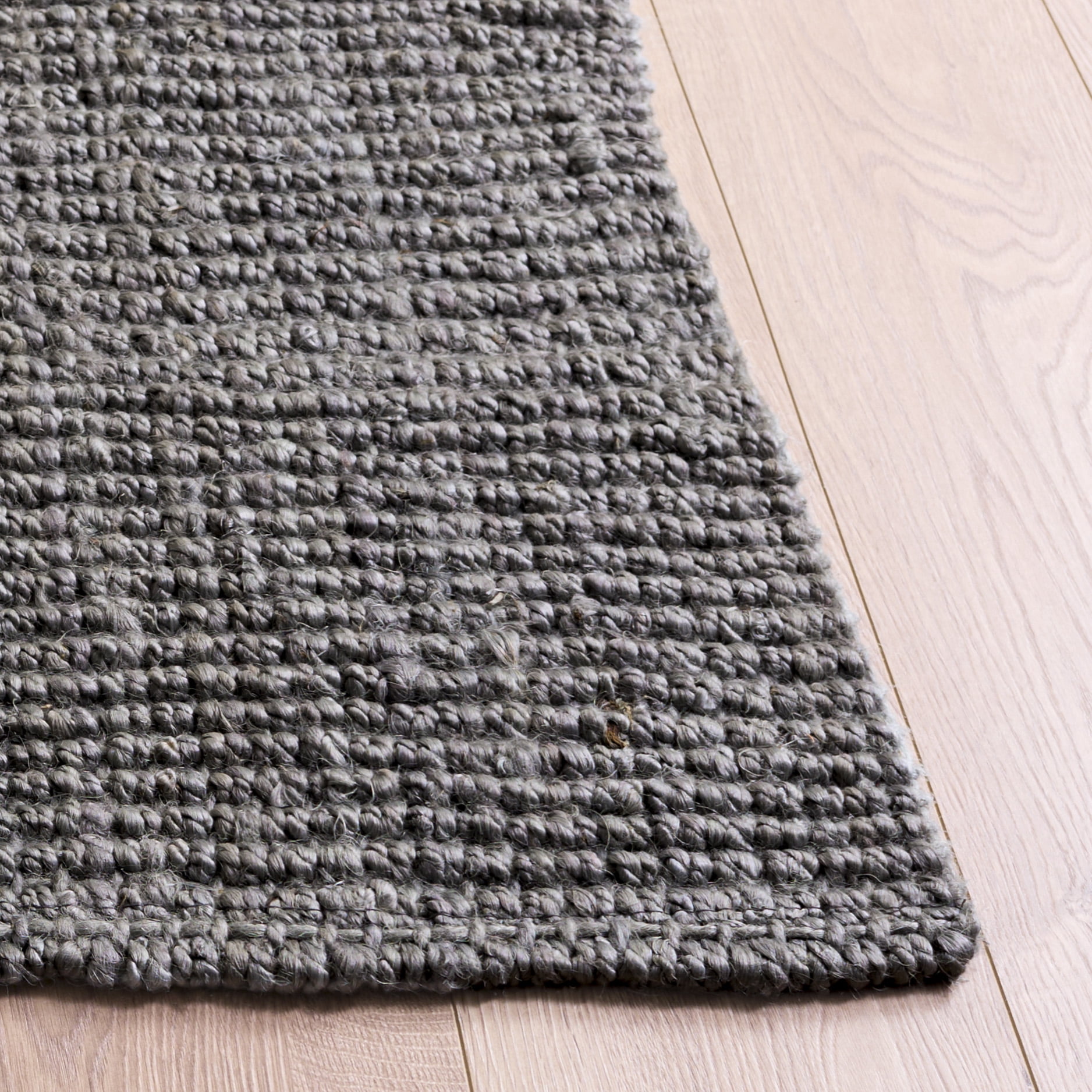 Safavieh Natural Fiber Delmar Solid Area Rug, Light Gray, 3' x 5'