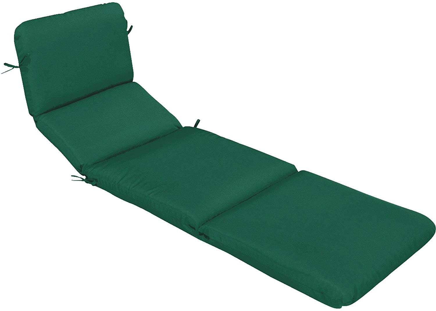 CASUAL CUSHION Corp Chaise Cushion, 74", Green
