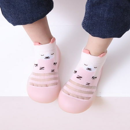 

〖Roliyen〗Toddler Shoes Toddler Baby Girls Boys Children Cartoon Animal Socks Shoes Slippers Prewalker