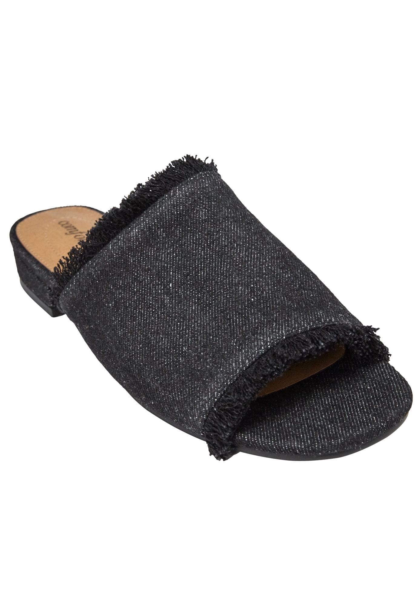 wide width mule slides