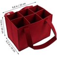 thumbnail image 3 of 2 uds Porte-bouteille De Vin Sac,sac Bouteille En Feutre,sac Vin 6 Bouteilles, Sac De Rangement En Feutre Pour Bouteille De Vin Avec Sparations A, 3 of 5