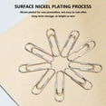 thumbnail image 1 of Metal Pen Clips | Iron Fixed Pen Holder Buckle | Rust Resistant Paper Clips for Office School DIY | Multi-Purpose Bookmark Photo Album Organizer | 100PCS Set | Easy Storage Box Included, 1 of 9