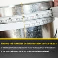 thumbnail image 3 of Tape Measure Perfect Pi Diameter Circumference 1.27cm x 3.66m, 3 of 9