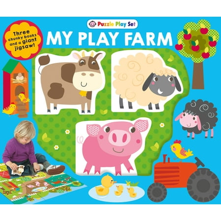 - Puzzle Play Set: MY PLAY FARM : Three Chunky Books and a Giant Jigsaw Puzzle!