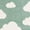 Soft Green, variant on Unique Loom Whimsy Kids Collection Area Rug - Clouds (2' x 3' 1" Rectangle Soft Green/Ivory)
