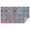 Red Floral Square, variant on Simple Petal Shaped Geometric Floral Pattern Rectangle Tablecloth 60"x84",Waterproof Polyester Rectangle Table Cloth, Wipeable Spillproof Polyester Tablecloth for Dining, Camping, Indoor and Outdoor