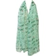 thumbnail image 3 of Wrapables® Lightweight Vintage Bicycle Long Scarf, Aqua, 3 of 5