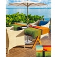 thumbnail image 5 of Boanket Outdoor Tablecloth with Umbrella Hole for Patio/Picnic/Party/Camping, Red Orange Green Waterproof Table Cloth Rectangle Table Cover Washable, Modern Oil Painted Art Geometric (60"x 102"), 5 of 7