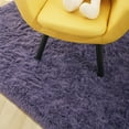 thumbnail image 3 of TWINNIS Luxury Fluffy Rugs Ultra Soft Shag Rug Carpet for Bedroom Living Room,Kids Room, Nursery,4x5.3 Feet,Gray Purple, 3 of 7