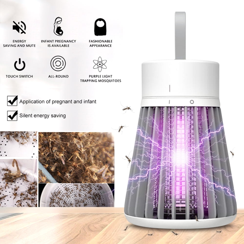 Details about   Electric Mosquito Killer Lamp Portable LED Light Trap Fly Bug Insect Zapper Lamp 