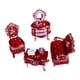 thumbnail image 2 of Muebles de forma de muebles Organizador decorativo de la caja de joyería para anillos de fiesta en la pieza central Rojo, 2 of 8