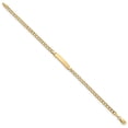 thumbnail image 2 of 14K Yellow Gold bracelet ID Link, 7 in 4.5 mm 3.5 Semi-solid Cuban Link, 2 of 3