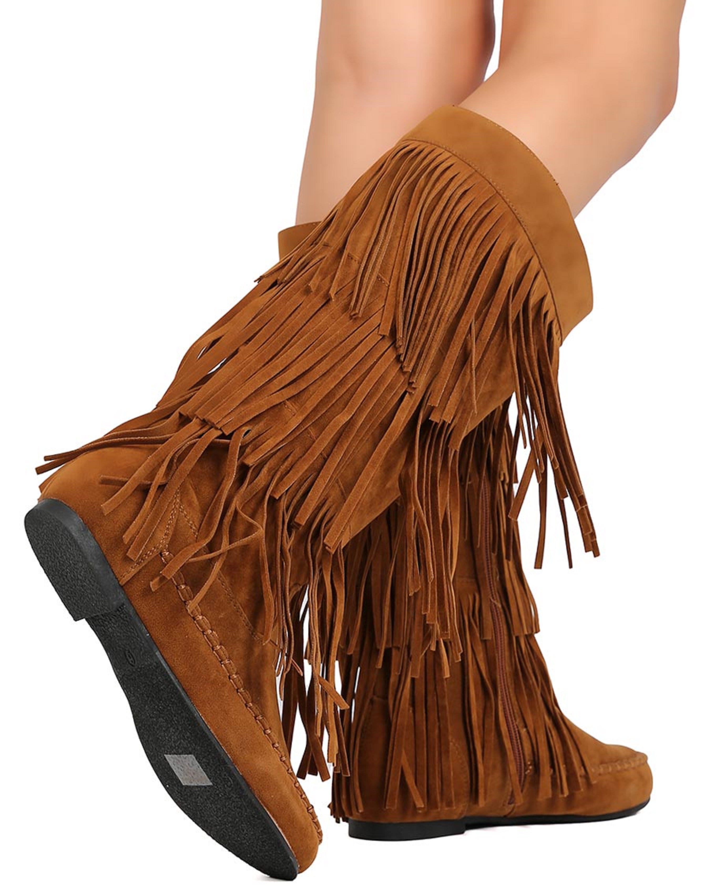 calf high boots no heel