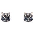 thumbnail image 2 of Pendientes punk de búho de Halloween de plata de ley 925 oso de fresa, 2 of 5