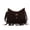 Coffee, variant on Women's Western Fringe Crossbody Bag, Buckle Shoulder Purse, Adjustable Strap Hobo Bag for Casual Commuting & Daily Use(Bronze/One Size)