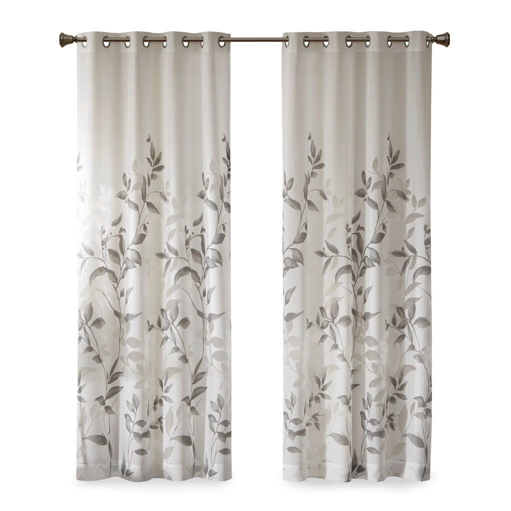 MAYEERTY Burnout Printed Curtain Panel Pair - 2 Pcs, Modern Fashionable Practical