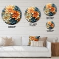 thumbnail image 4 of Designart "Peach Succulents Flowers peaceful Succulents" Floral Oversized Wall Clock, 4 of 5