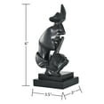 thumbnail image 5 of Adam & Friends Home Decor Silence Is Golden Sculpture | 1-Piece | Black, 5 of 6