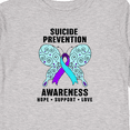 thumbnail image 4 of Inktastic Suicide Prevention Awareness Hope Support and Love Boys or Girls Long Sleeve Toddler T-Shirt, 4 of 5