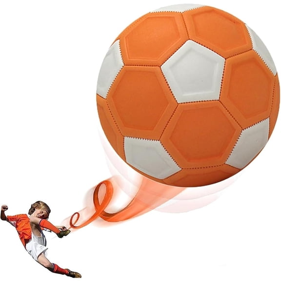 Sugagale Size 4 Soccer Ball,White/Orange