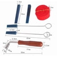 thumbnail image 5 of Professional Portable Lever Jujube Piano Tuning Tuner Mute Kit Tools And Case Piano Tuning Lever Tools Kit Mute Hammer Diy Set（6pcs）, 5 of 5