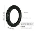 thumbnail image 3 of 90/100-16 Rear Wheel Tire And Inner Tube For Off Road Dirt Pit Bike Motocross TTR125 CRF150 DRZ125 XR100 KX100 90cc 110cc 125cc 150cc, 3 of 8