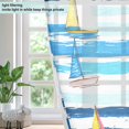 thumbnail image 4 of Yayeee Window Curtains Light Filtering 63"x42" Grommet Panel Pair Home Living Room Decor, Yellow Sailboats, 4 of 7