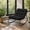 Tan, variant on Outdoor Rocking Chair, Foldable Patio Rocker with Padded Oxford Cushion, Portable Porch Lounge Chair with 450 lbs Iron Frame, Indoor Outdoor Garden Backyard Balcony Camping