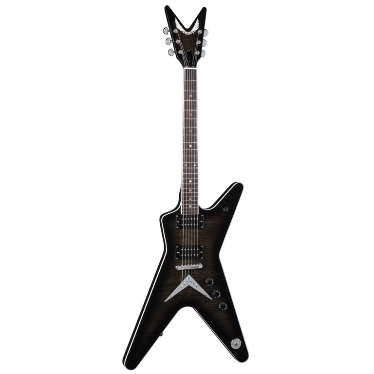 Dean ML 79 TBK Solid-Body Electric Guitar, Trans Black