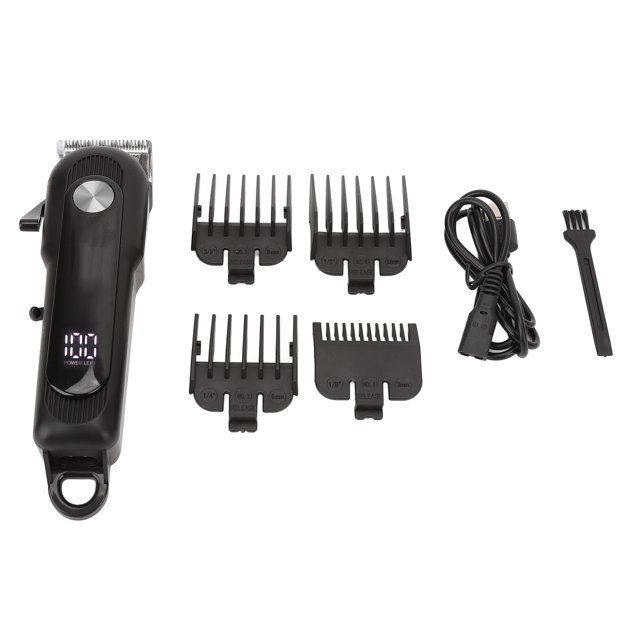 Electric Trimmer, LED Display Fast Charging Power Display Professional Hair Trimmer For Hair Salon