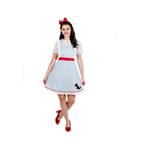 Fun Shack Womens Dorothy Costume Ladies Wizard of Oz Fancy Dress Book Week Halloween Blue M