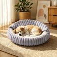 thumbnail image 5 of CSStudio Cozy Hooded Round Pet Bed, Soft Semi-Enclosed Cat Dog Bed, Double Sided Warm Calming Nest Bed for Small Medium Dogs & Cats, Anti- Winter Sleeping Cushion, 5 of 5