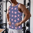 thumbnail image 5 of Logiee Cute Pig Print Men's Workout Tank Top,Quick Dry Workout Tank Top,Gym Muscle Tee,Fitness Bodybuilding Sleeveless T Shirt-3X-Large, 5 of 7