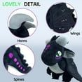 thumbnail image 3 of Fedpow Wings of Fire Wings Dragon Plush Toys Stuffed Animal Plushies Cute Dragon Figure Merch Present for Kids (Black), 3 of 11