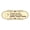 Black Gold, variant on Designer Please Do Not Flush Anything Except Toilet Paper (Roll) Sign (Navy Blue / White) - Large