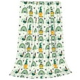 thumbnail image 2 of Salouo St. Patrick's day Print Bed Blankets, Flannel Blanket Comfortable Air Conditioning Blanket Lightweight Blanket for Sofa Bed Travel & Couch-80"x60", 2 of 7